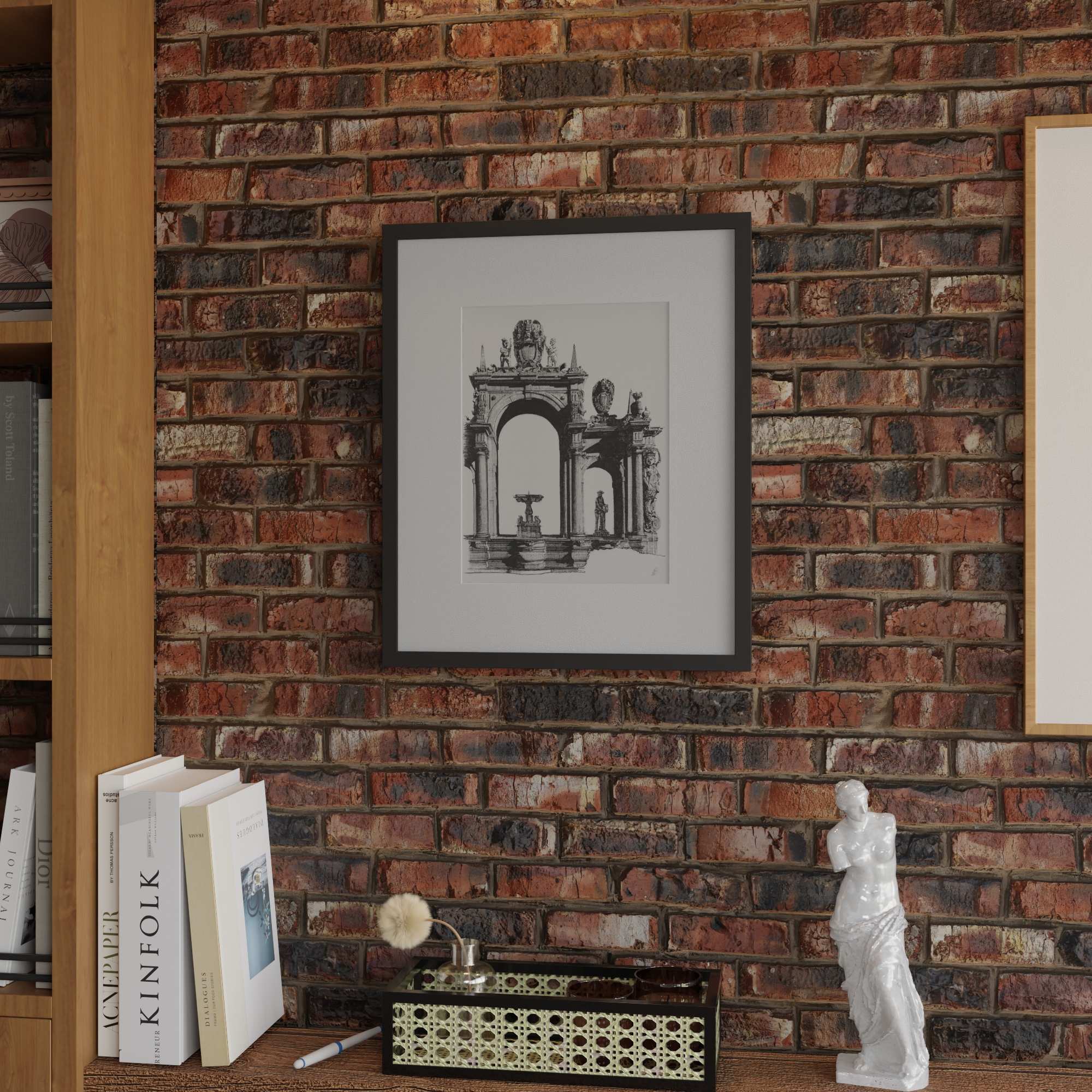 Omniframe in interior setting